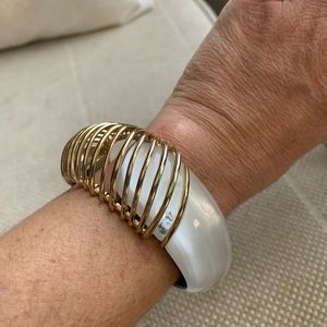 Alexis Bittar Hinged Gold Bangle